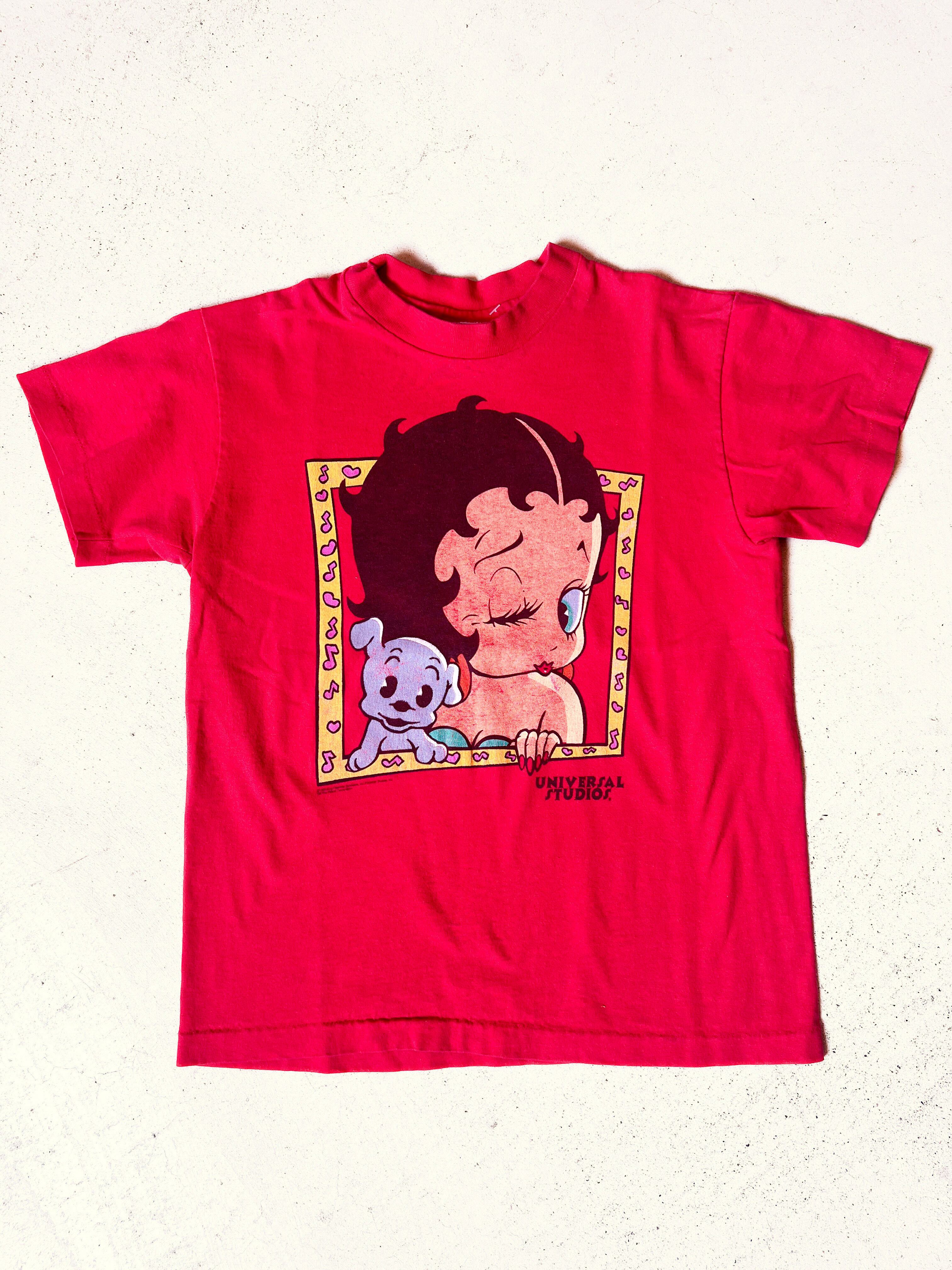 【140cm】VINTAGE 90'S ベティーちゃん 半袖Tシャツ【9879】