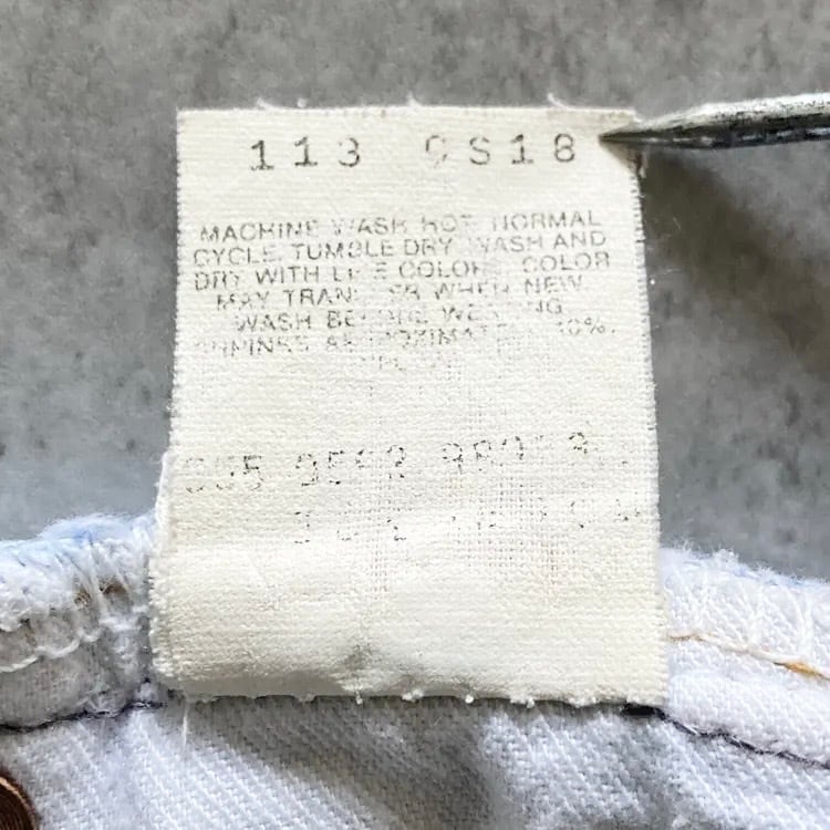 W32 L36】90's US.Levis 501 リーバイス バレンシア工場(555) ボタン裏