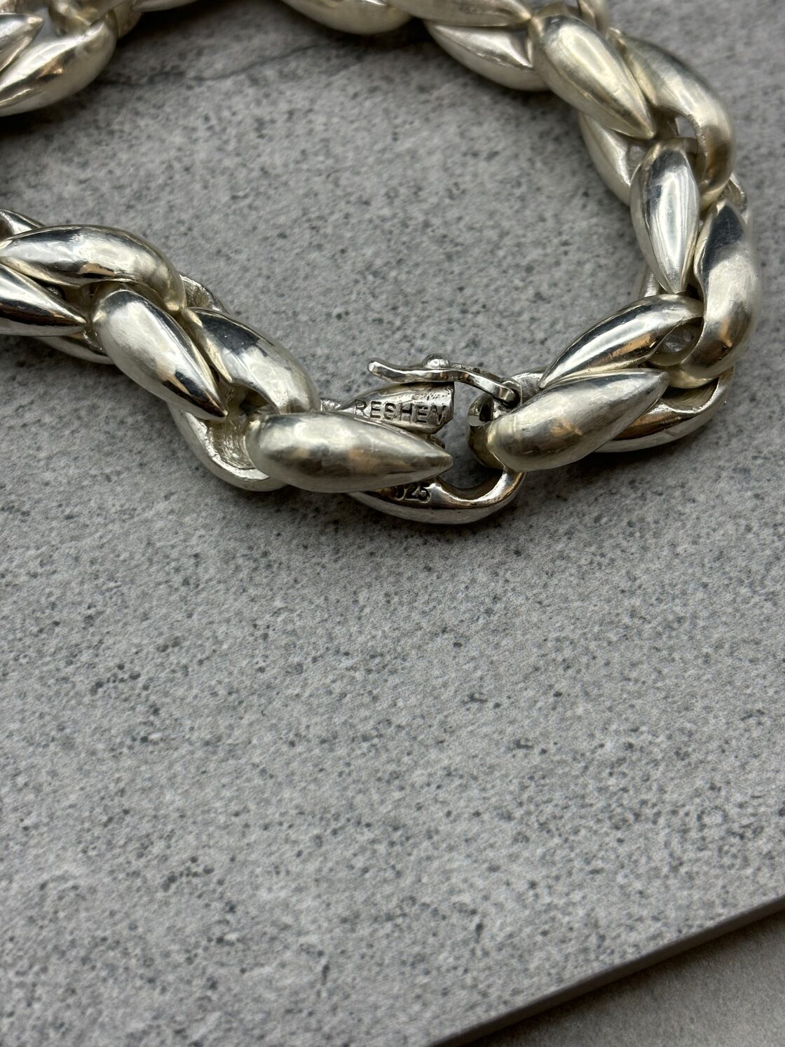 RESHEM シルバーブレスレット 12mm | PAY ID