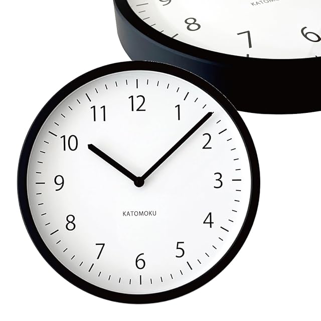 両面電波時計 両面時計 Morden Double Clock A5(BK) おしゃれな 低騷音