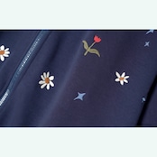 小花ときらめきの刺繍ブルゾン 《i0758》