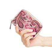 Zipper Card Holder Paisley 4744