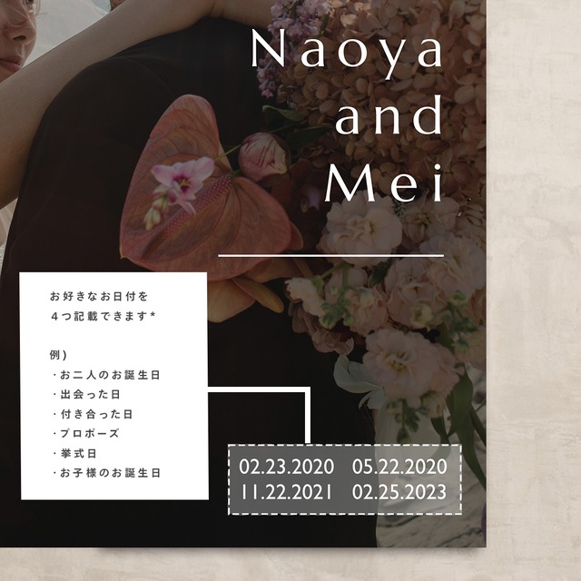 ウェルカムボード　bloom