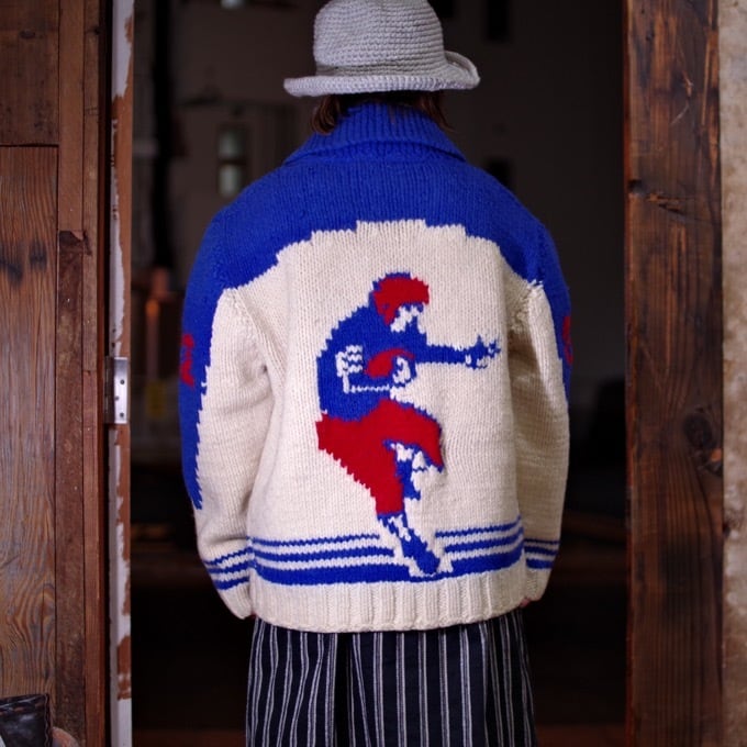 1960s Vintage Cowichan Sweater American Football / アメフト柄