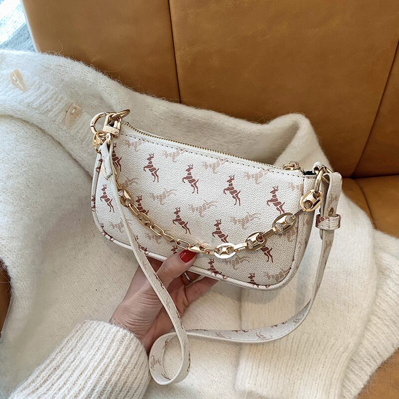 ネットセレブウエスタンレディースバッグ2020新しいトレンドファッションワンショルダーメッセンジャーバッグチェーン万能脇の下バッグ Tiancai_Wing_Bag0189511