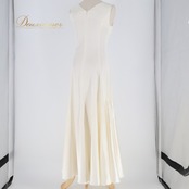 フラダンス 衣装 ワンピース ドレス ブルーヘブンカンパニー ホワイト系 BLUE HEAVEN COMPANY ノースリーブ ワンカラー フレア シンプル 光沢感 無地 かわいい 華やか 明るい 上品 高級感 綺麗 白 ハワイアン アロハ フラ ダンス