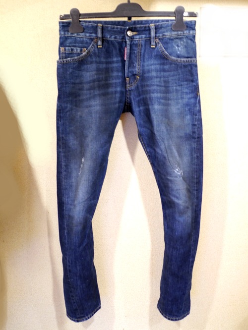 美品★DSQUARED2 ディースクエアード ケニーツイスト加工 デニム44★