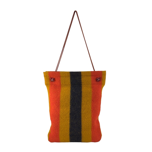 HERMES エルメス アリーヌGM ショルダーバッグ オレンジ ブラック ロカバール ウール vintage ヴィンテージ オールド 4k68f7