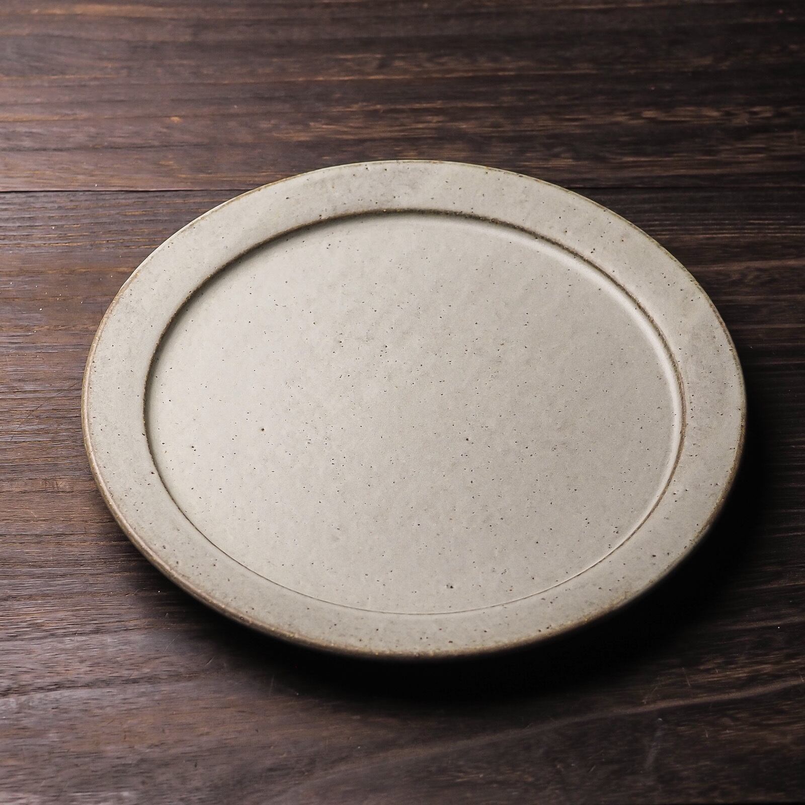 SHIROUMA 洋皿 24cm 緑青（大皿・リムプレート・ワンプレート）／長谷川 哲也