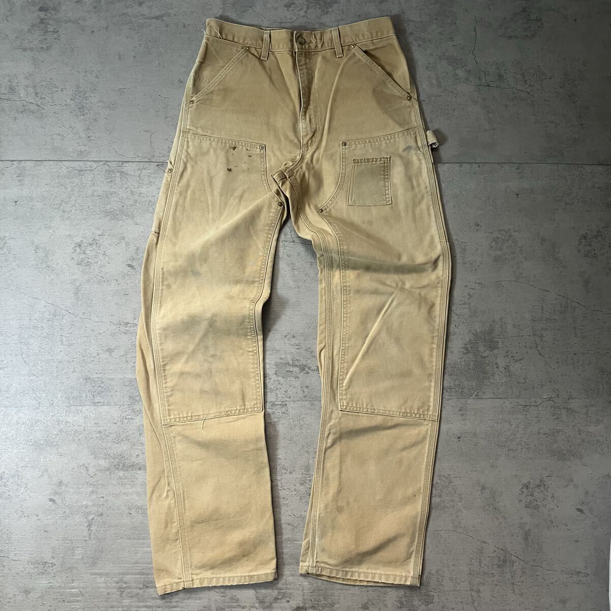 80s USA製 Carhartt ダブルニーパンツ ペインターパンツ リアルワーク