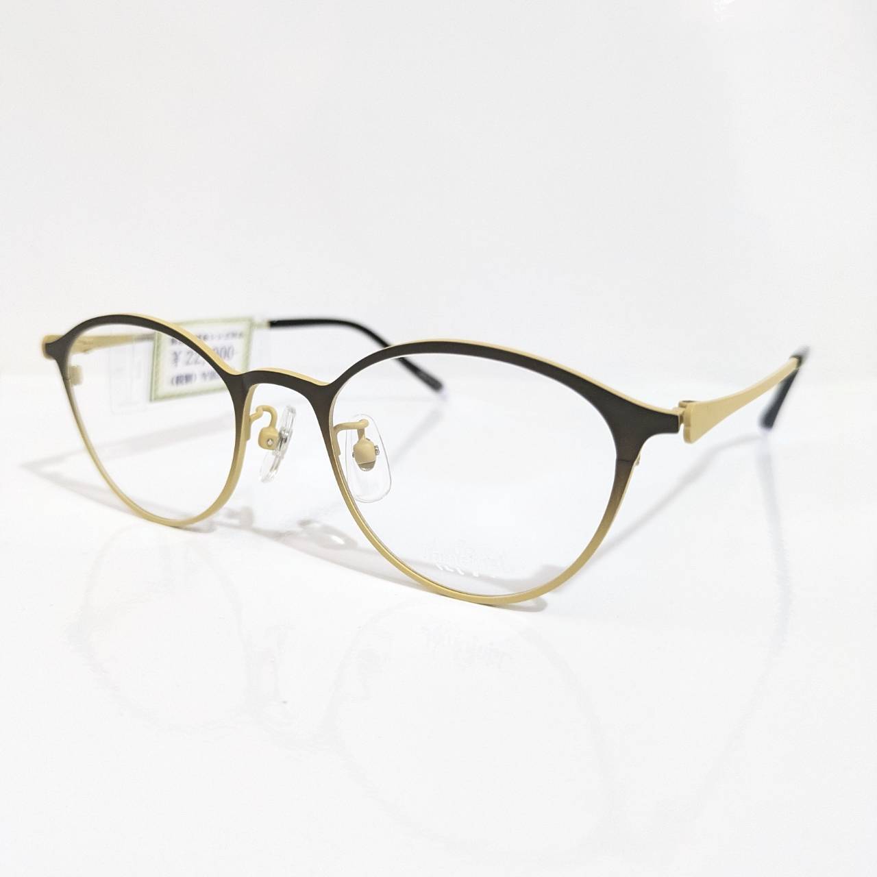 ※【JameJame】ボストンメタルフレーム ブラウン・イエロー