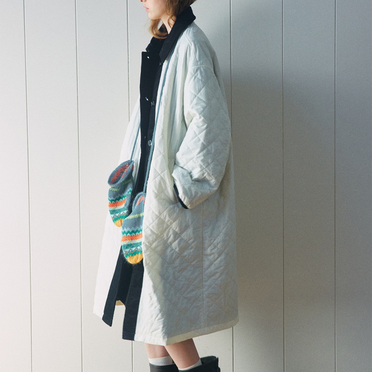 Long Quilted Coat T3732