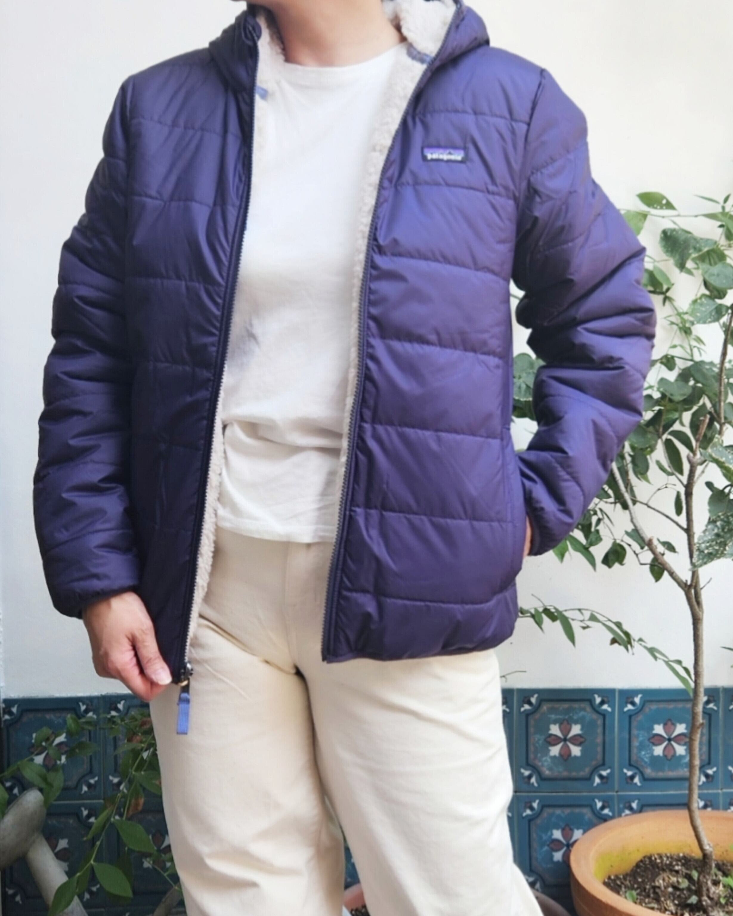 【patagonia】【大人女性着用可能サイズあり】キッズ・リバーシブル・レディ・フレディ・フーディ / PMTP / 68095