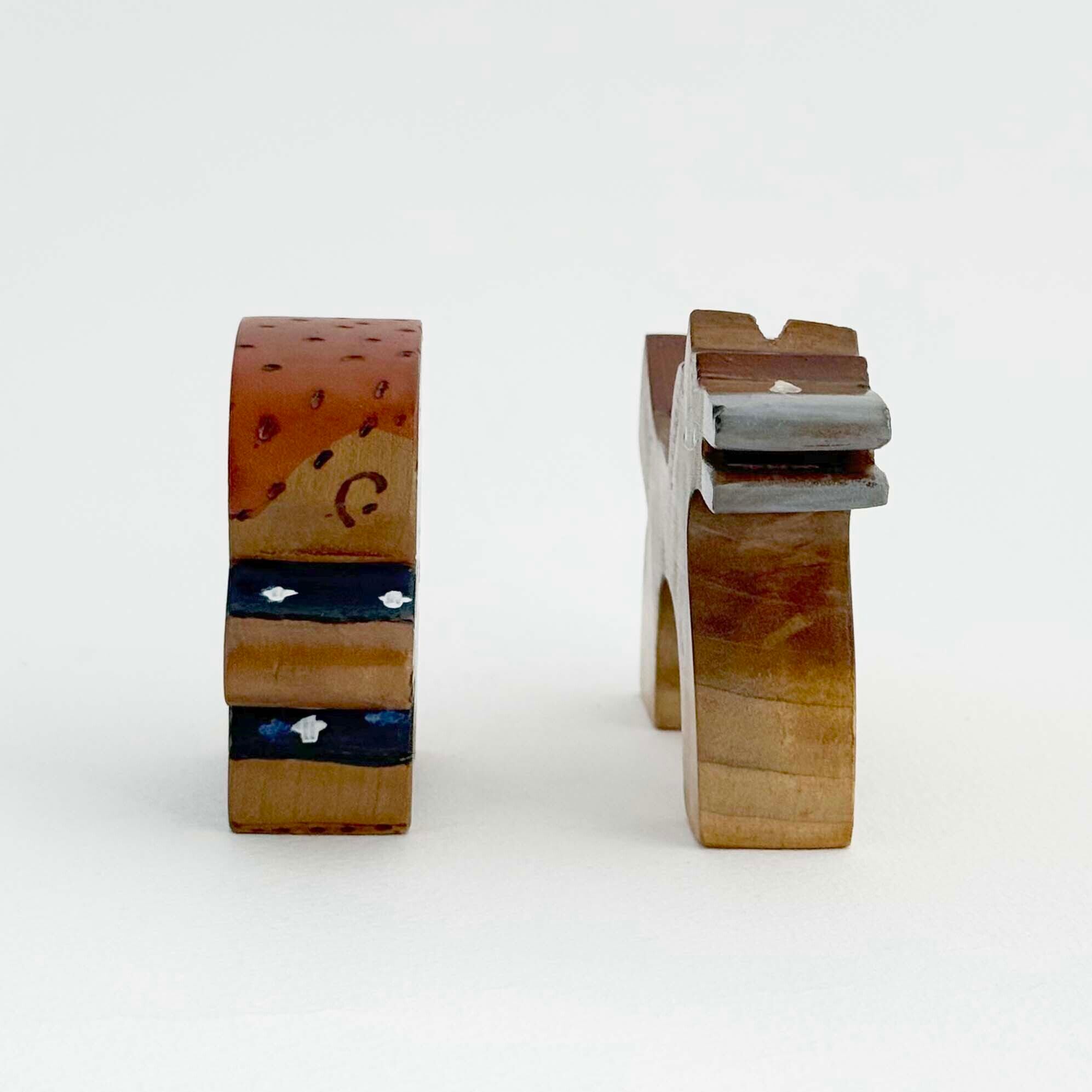 五十嵐豊 郷土民芸「馬と少年」小