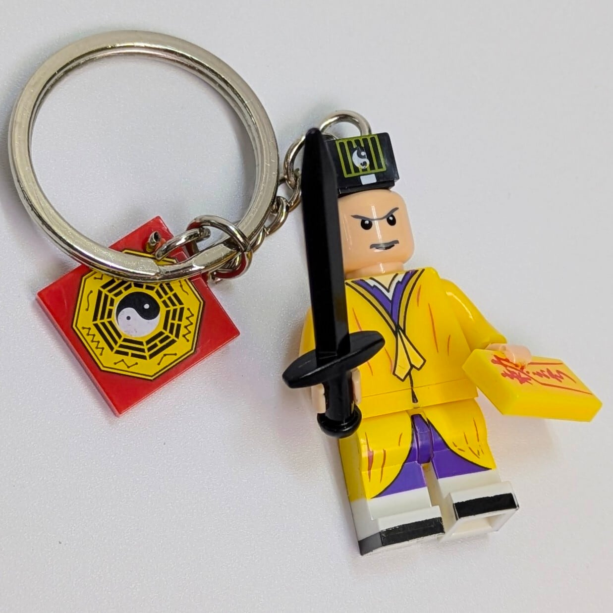♧再入荷!【 ブロックフィギュアキーホルダー / 番外編 】霊幻道士 / 道士カオ ( ガウ ) / ラム・チェンイン 〚アメリカン雑貨 アメトイ〛