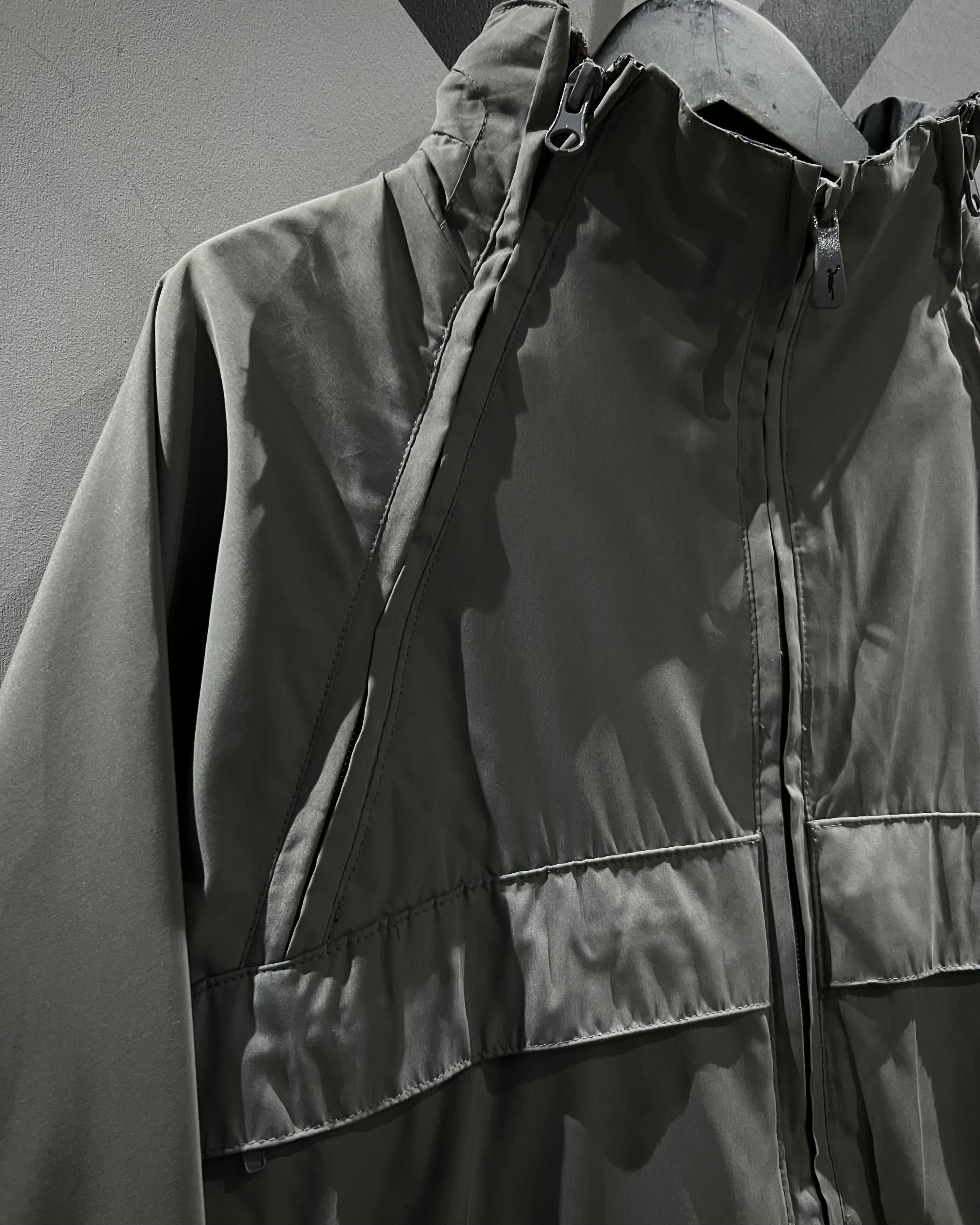 X VINTAGE】90's〜00's “X DYE” Euro Vintage Zip Gimmick Jacket