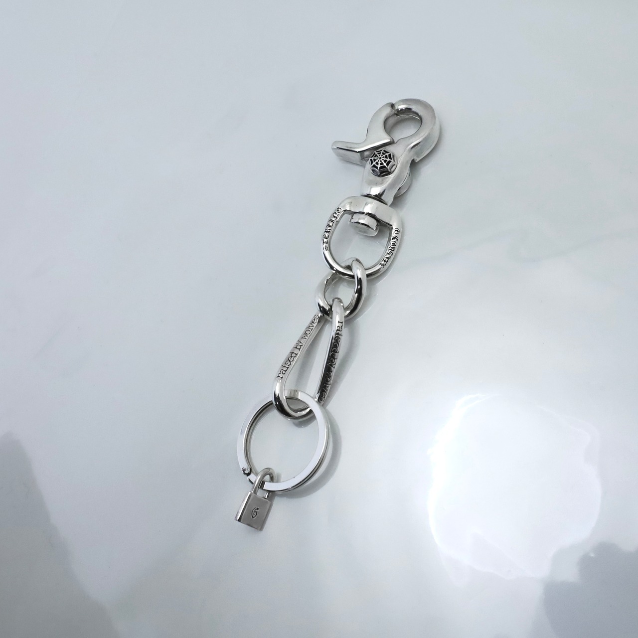 GODSIZE® FIGARO KEY CHAIN with PADLOCK / ゴッドサイズ® フィガロキーチェーン ウィズ パドロック