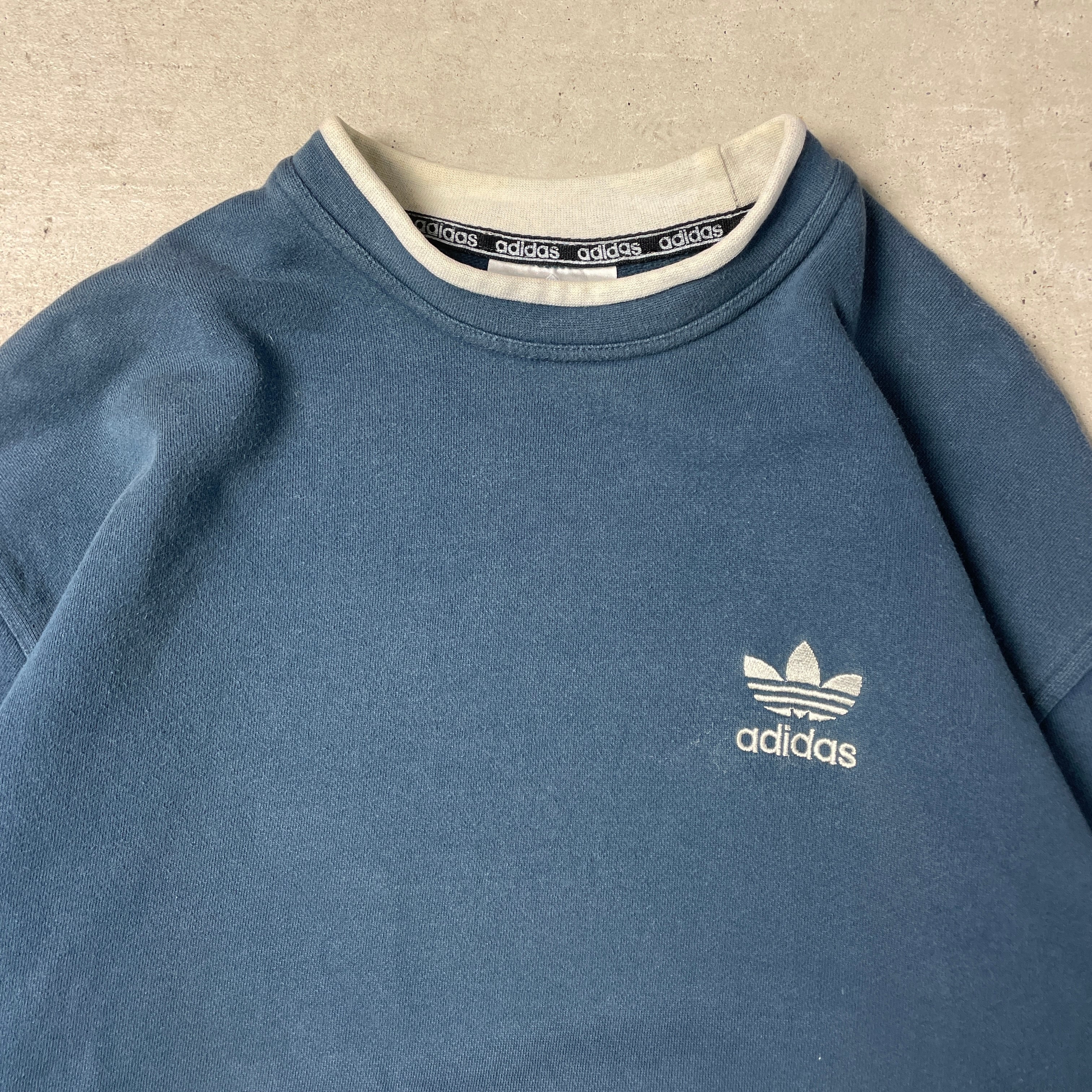 90s adidas モックネック スウェット オーバーサイズ