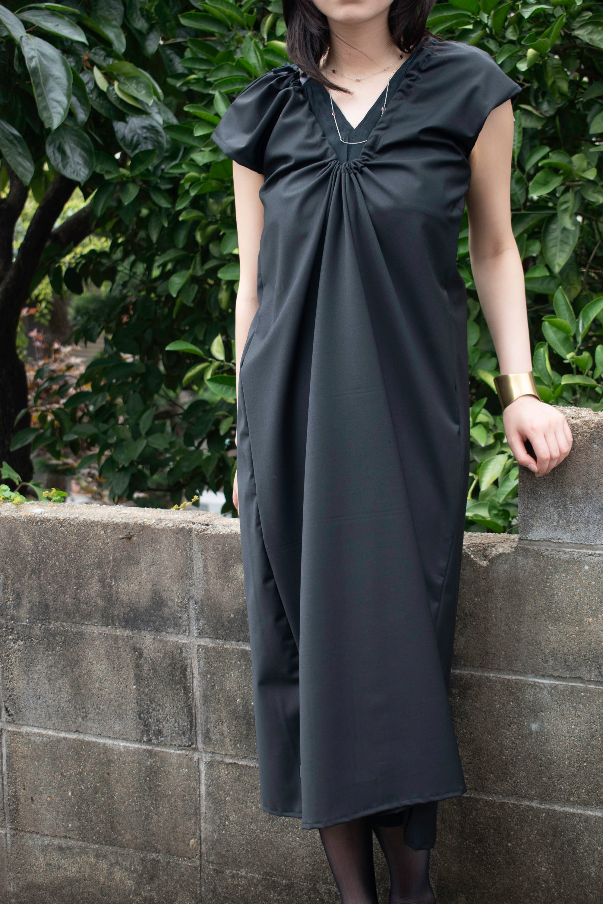 SOMO SHIRRING DRESS