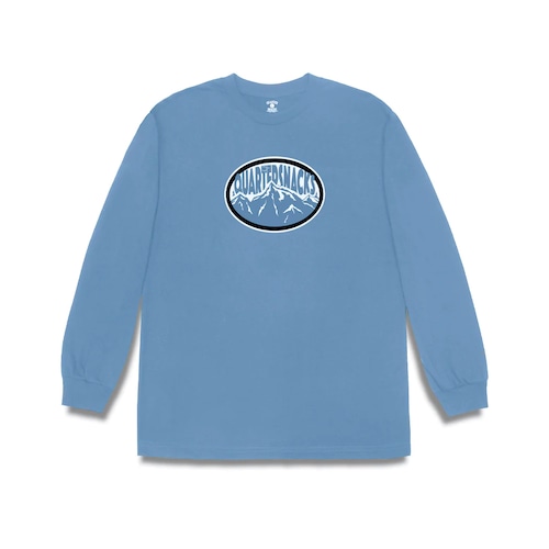 QUARTERSNACKS MOUNTAIN LS TEE HARBOR BLUE L