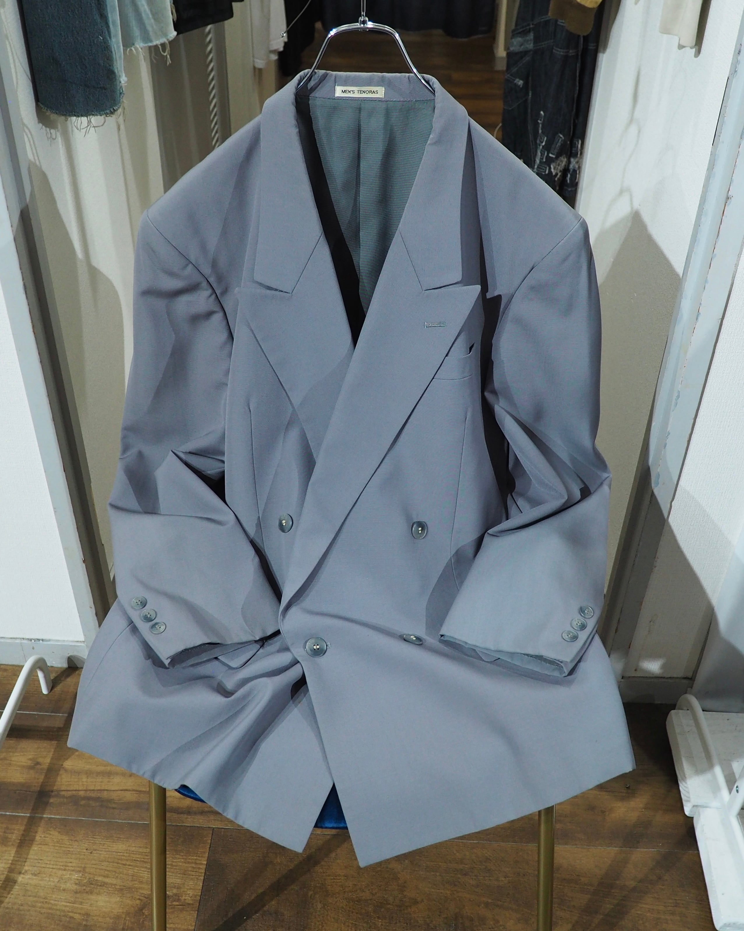 1980 ‐ 90s " MEN'S TENORAS ‐ Pure Wool " Vintage Double Breasted Tailored Jacket