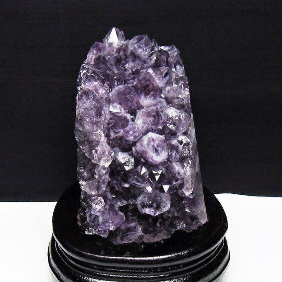1.2Kg アメジスト クラスター ウルグアイ産 アメジスト 原石 amethyst 台座付属 一点物 182-7032