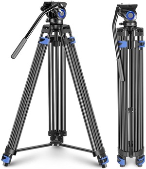 NEEWER ビデオカメラ三脚 ミドルスプレッダー(193cm) 耐荷重15Kg レンタル