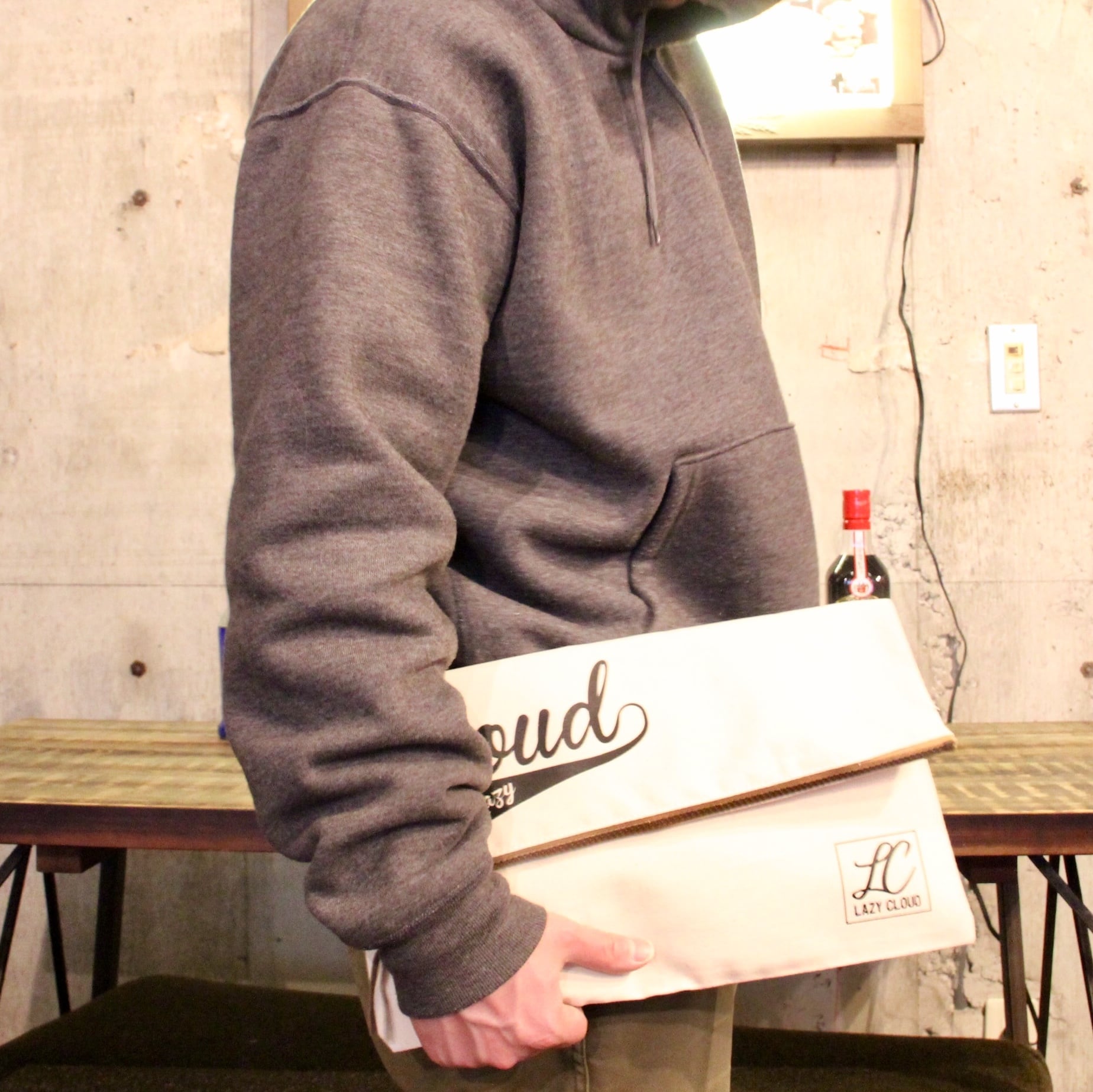 キャンバス クラッチバッグ