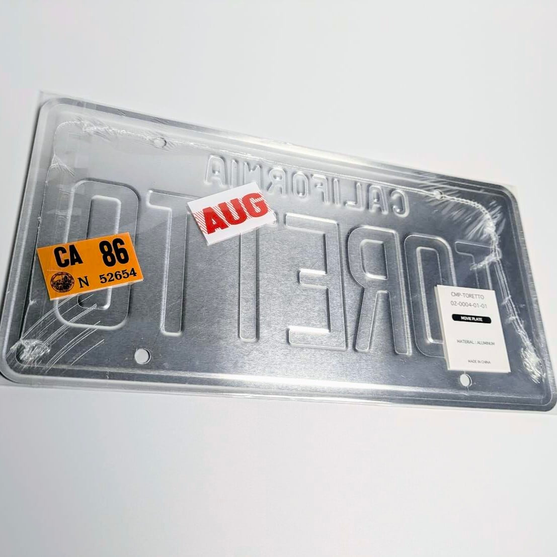 ♧ 再入荷!【 The Fast & Furious ( ワイルドスピード ) 】 Dominic Toretto ( ドミニク・トレット ) / 『TORETTO』/ ナンバープレート / ライセンスプレート 〚アメリカン雑貨 アメトイ〛