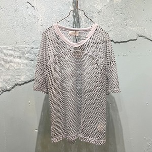 TAUPE / mesh FOOT BALL tee / gray
