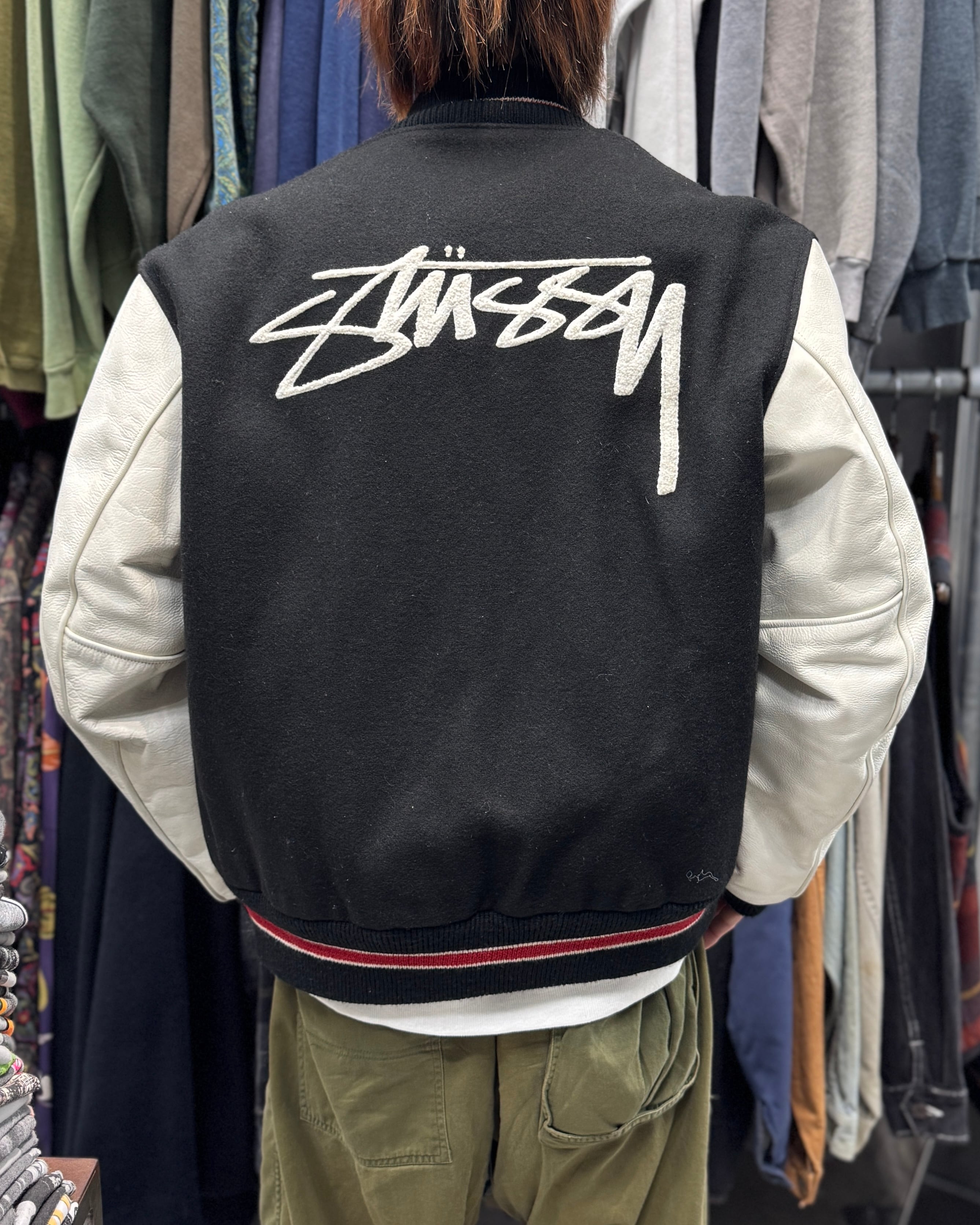 Special!!】00's old stussy Varsity Jacket “1000着限定” “シリアル