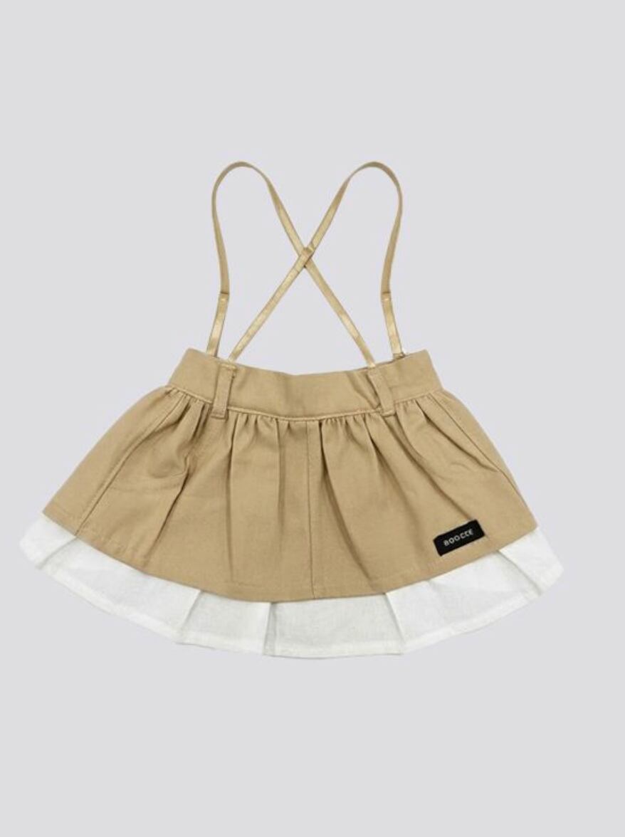 予約【BOOCCE】LAYERED SKIRT (Beige)
