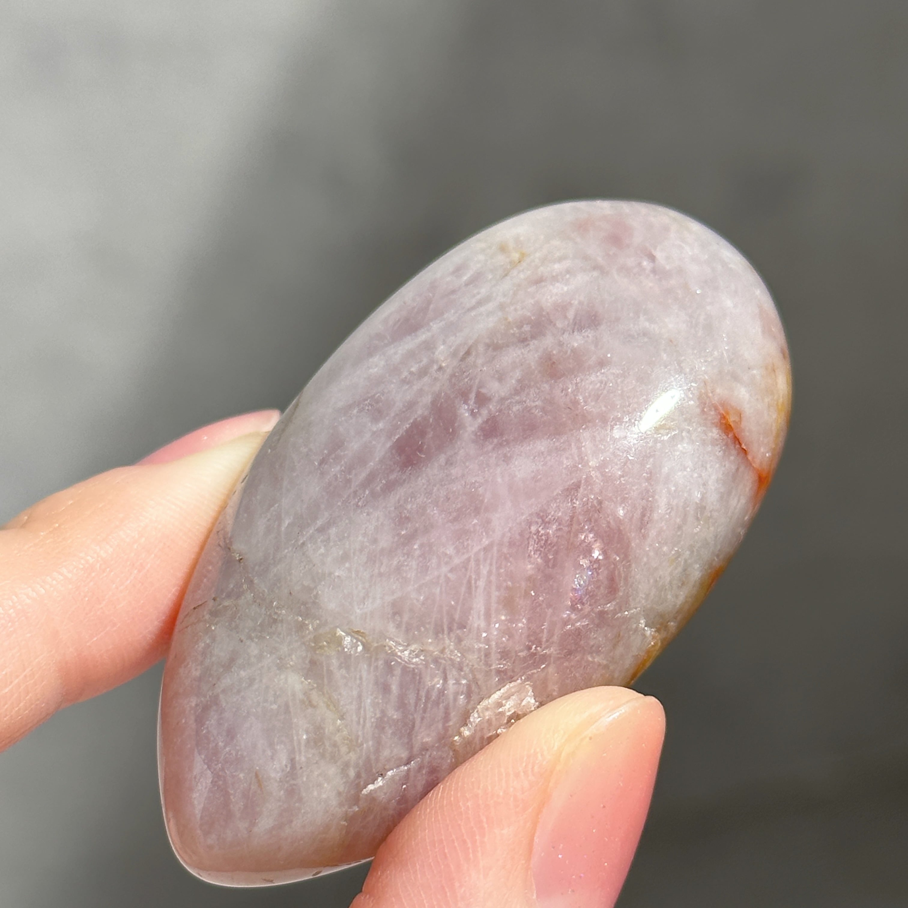 パープルローズクォーツ パームストーン24◇Purple Rose Quartz