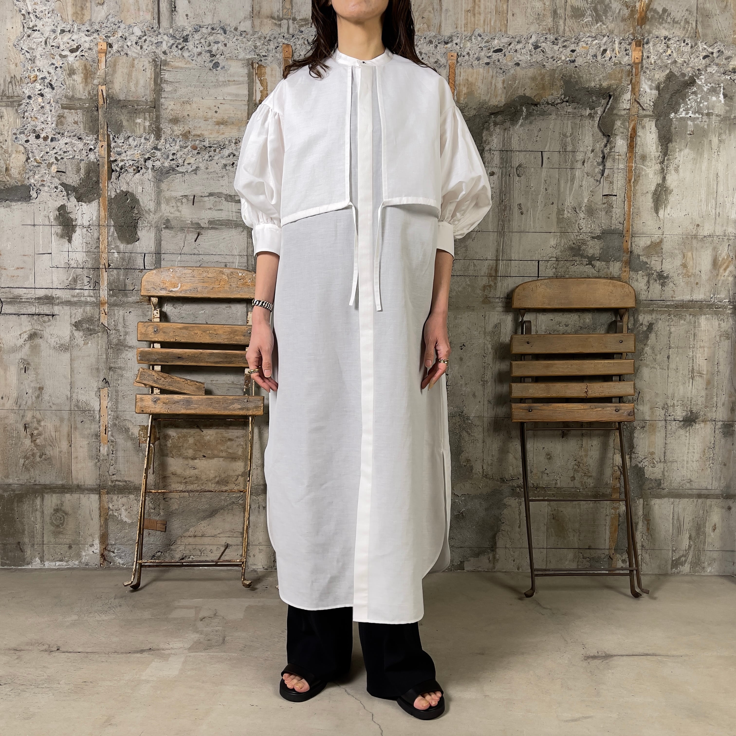 HYKE【ハイク】C/L BALLOON SLEEVE DRESS (16204) | glamour online HYKE【ハイク】C/L BALLOON SLEEVE DRESS (16204) | glamour online