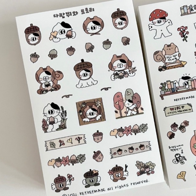 KEYKEYMADE 〔sticker -どんぐり-〕