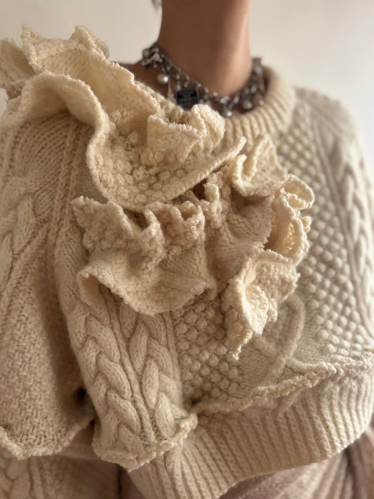 Ivory Texture remake knit-5080-11
