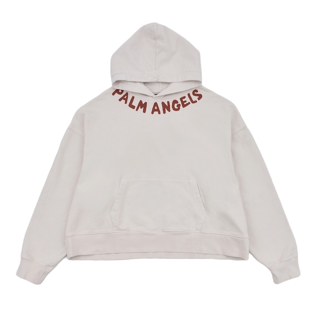 【Palm Angels】SEASONAL LOGO HOODY(OFF WHITE/RED)