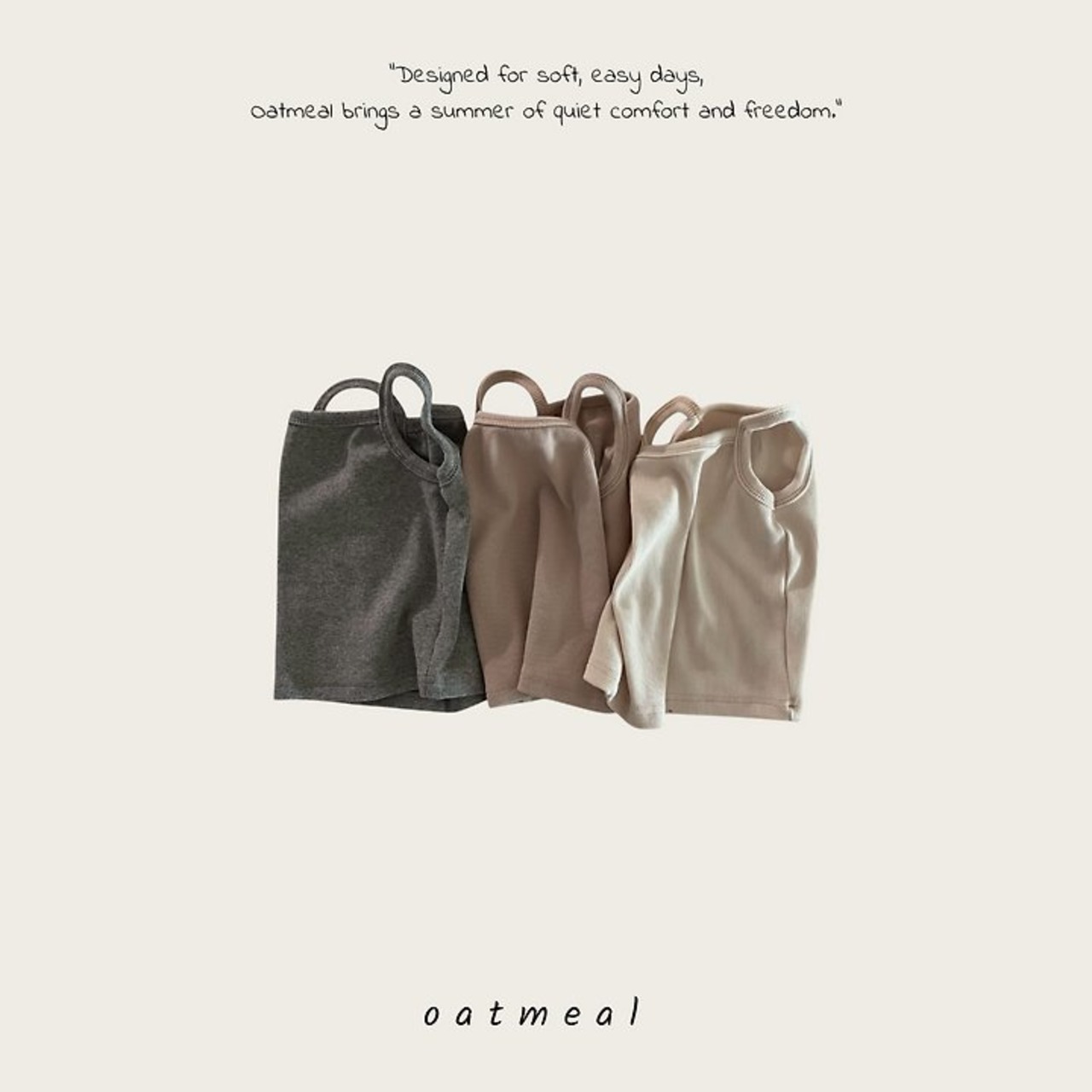 [oatmeal] Bare Sleeveless / [오트밀] 베어나시
