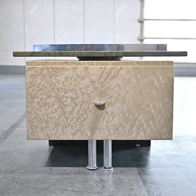 saporiti italia ローテーブルチェスト B バーズアイメープル材 ナイト 収納 引き出し モダン 寝室 リビング 書斎 サポリティイタリア