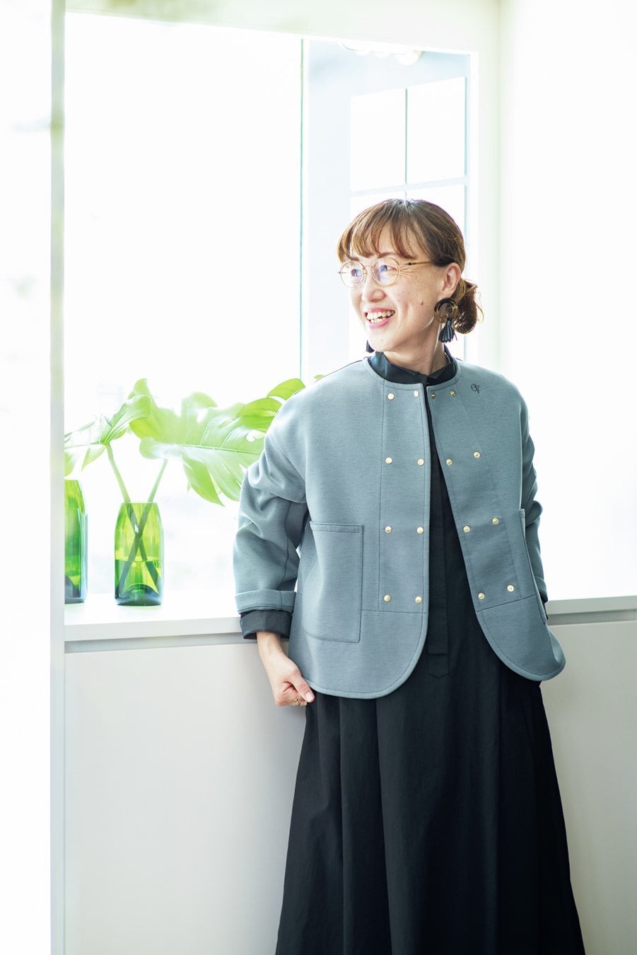 CHEVAL plus ジャージーオフィサージャケット