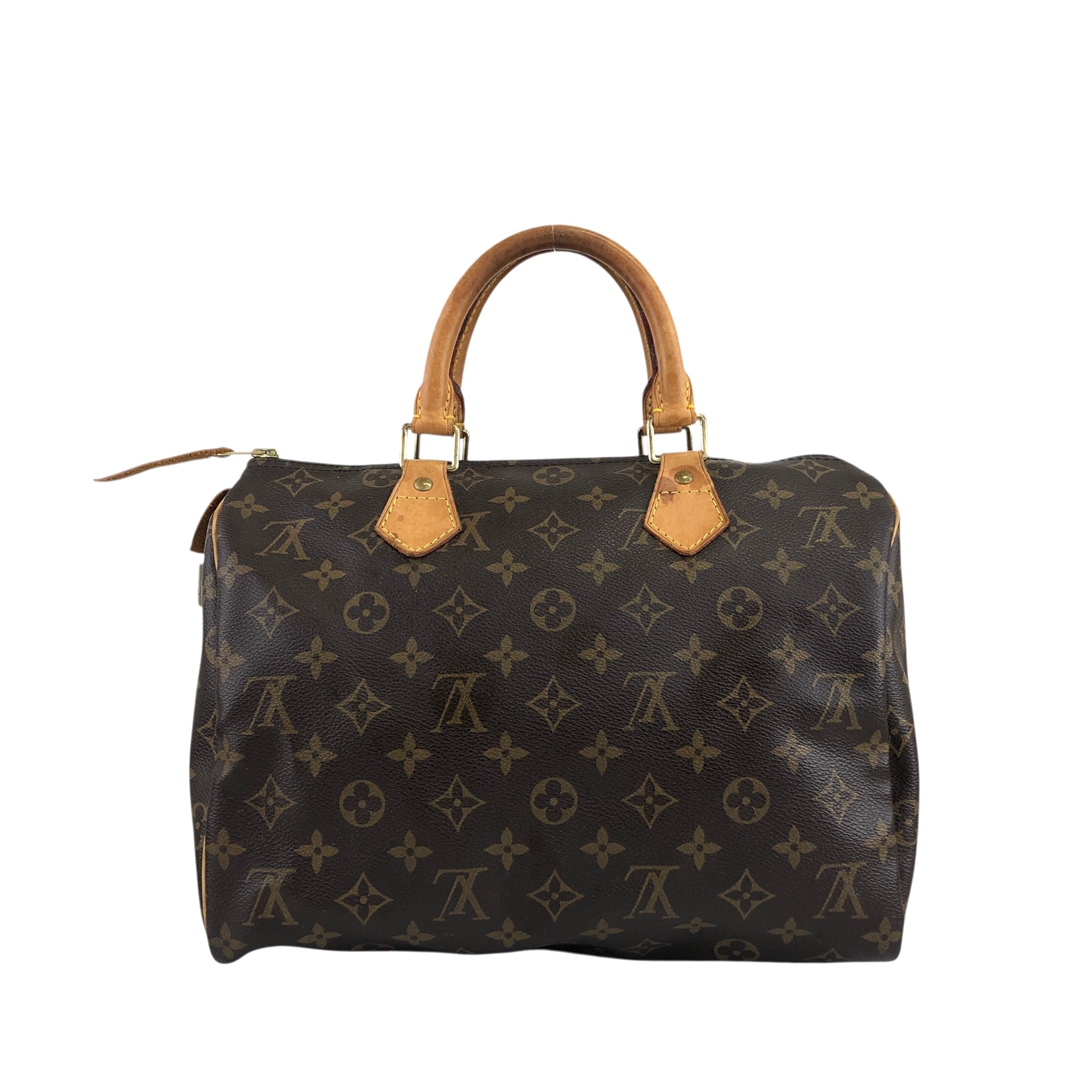 LOUIS VUITTON ルイヴィトン モノグラム ハンドバッグ ブラウン PVC