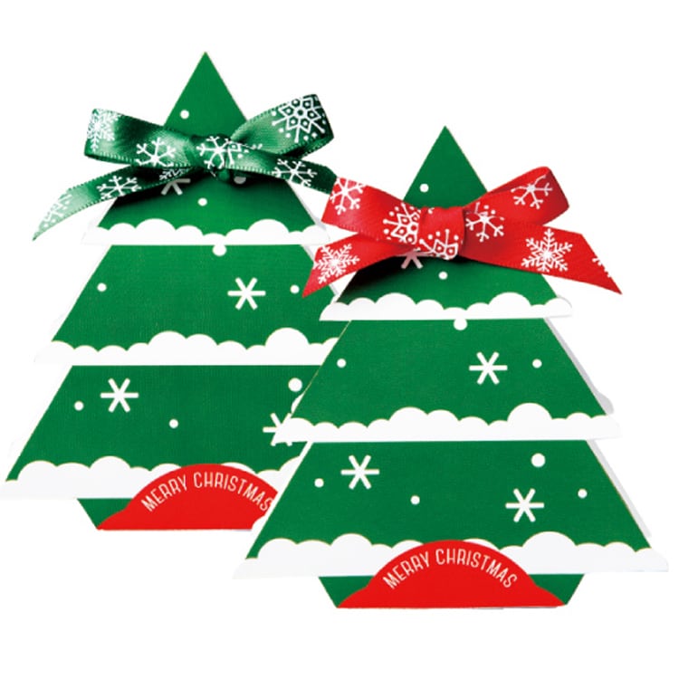 クリスマスツリー ウェルカムオブジェ 苺チョコ2粒入り ミニツリーのプチギフト 39個セット  幸せデリバリー（ギフト・結婚式アイテム・手芸用品の通販）