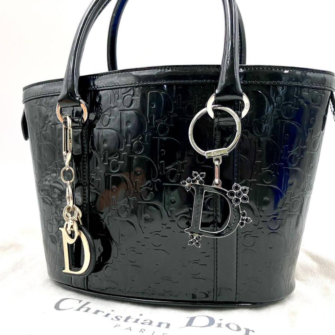 最高級】ディオール 2063 オブリーク ハンドバッグ ダブルチャーム  