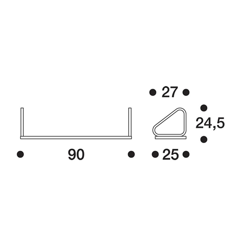 112B 壁付け棚 ブラック ラッカー［ アルテック ］ | REAL Style