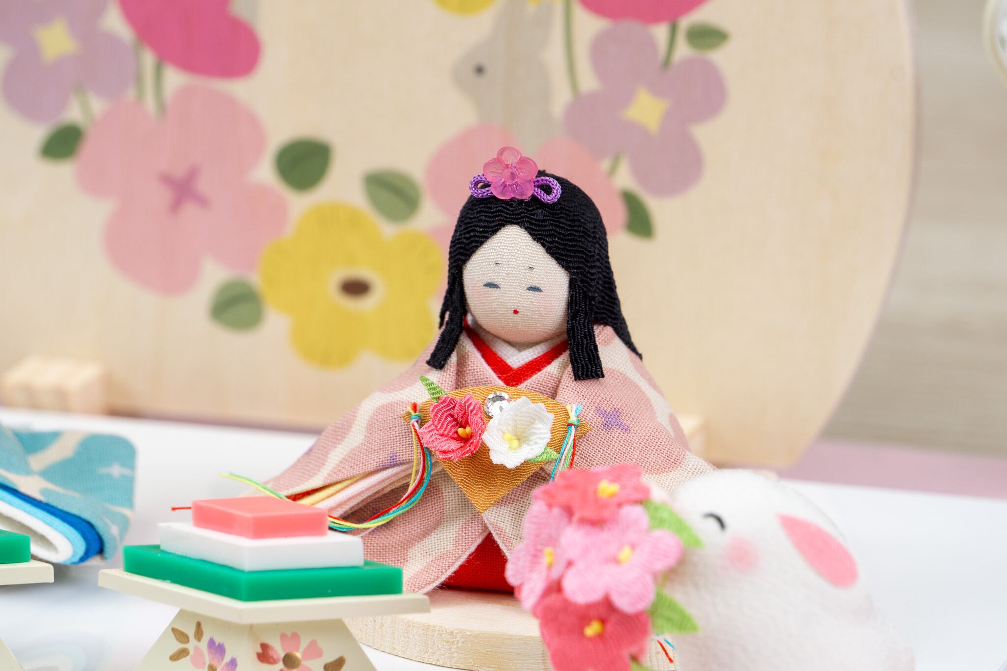 1-880 koti ぼんぼんうさぎ雛 | 暮石人形 WEBショップ