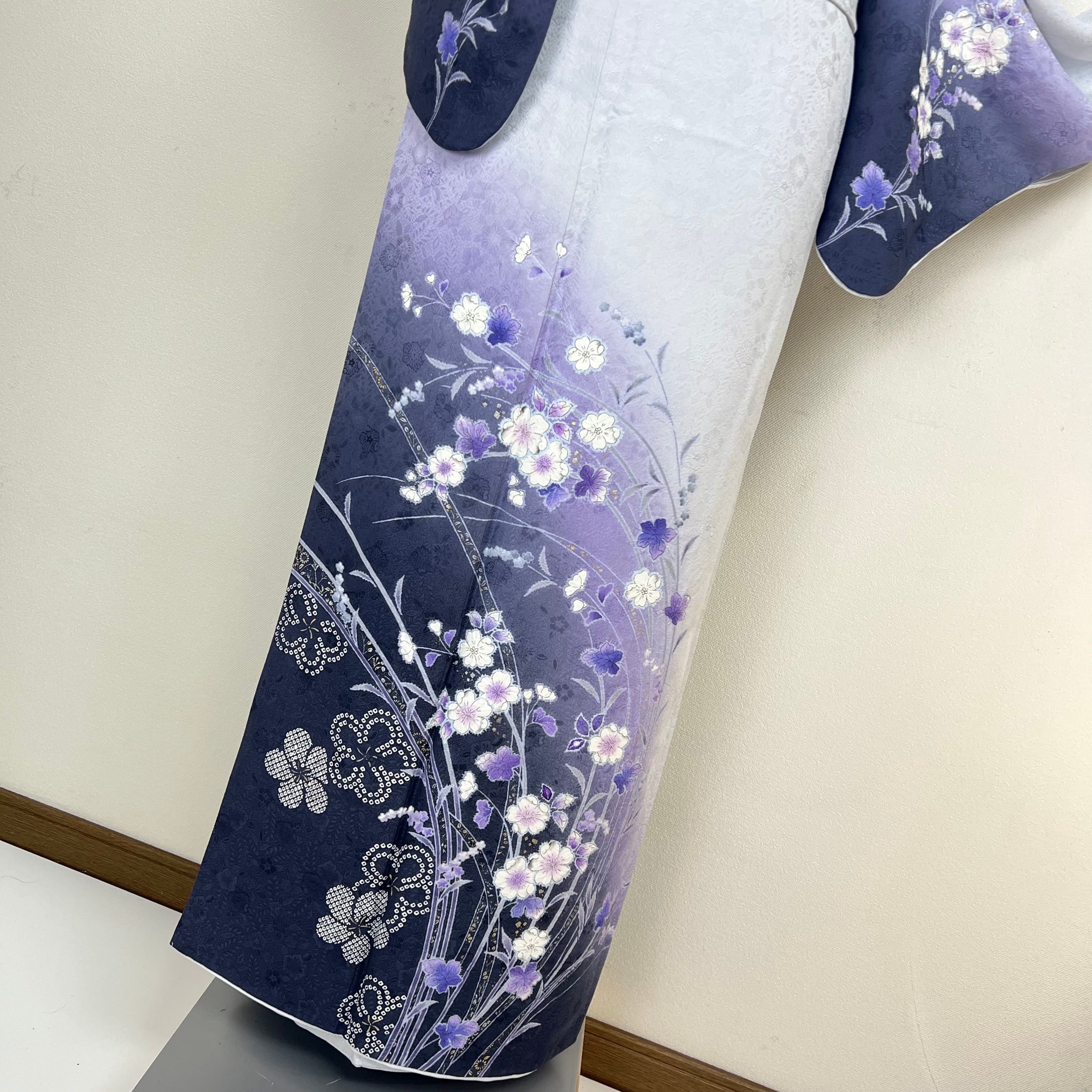 美品【辻ヶ花 絞り染め 】桐谷 翠山工房 訪問着 正絹 袷 s773 | 着物