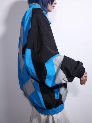 "NFL × STARTER" PANTHERS over silhouette nylon jacket