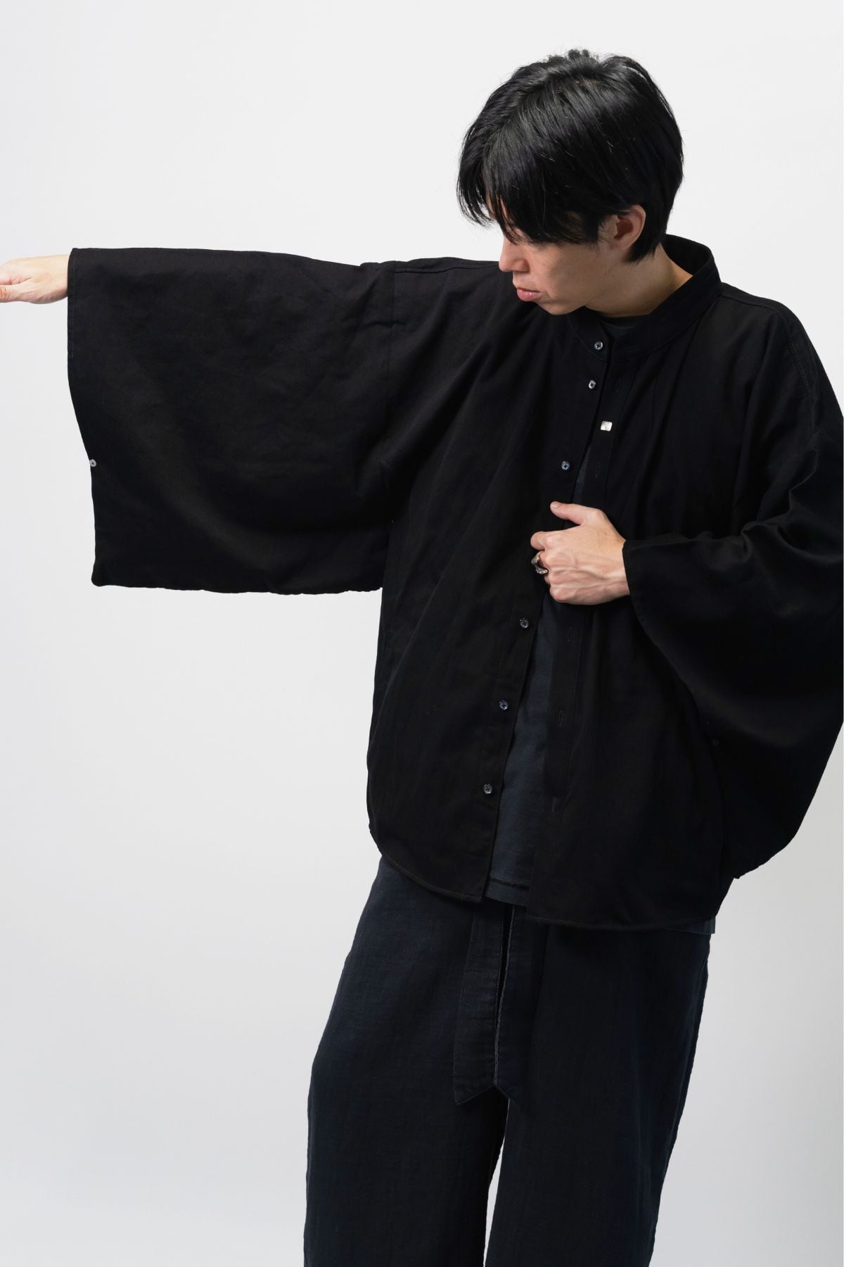 数量限定｜受注生産】Kimono Denim Shirt｜和モダンを纏うデニムシャツ