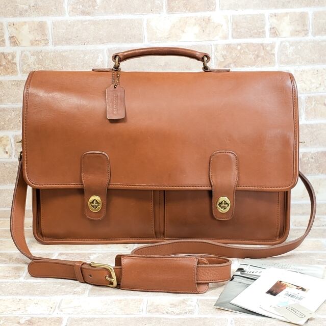 オールドコーチ A4 マディソン 2WAY ビジネスバッグ ぽく ターンロック 茶 