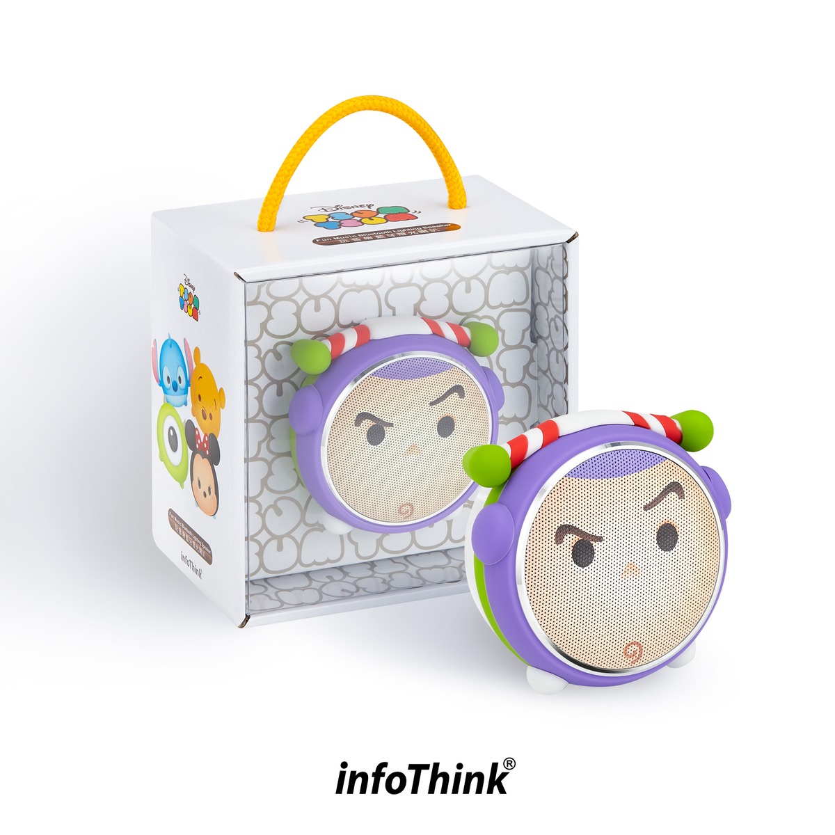 Infothink Bluetooth スピーカー Bluetooth Speaker 光る Lighting ディズニー Disney ピクサー Pixer ツムツム Tsum Tsum トイ ストーリー Toy Story バズ ライトイヤー Buzz Lightyear Bsp100 Buzz E Qualia イークオリア